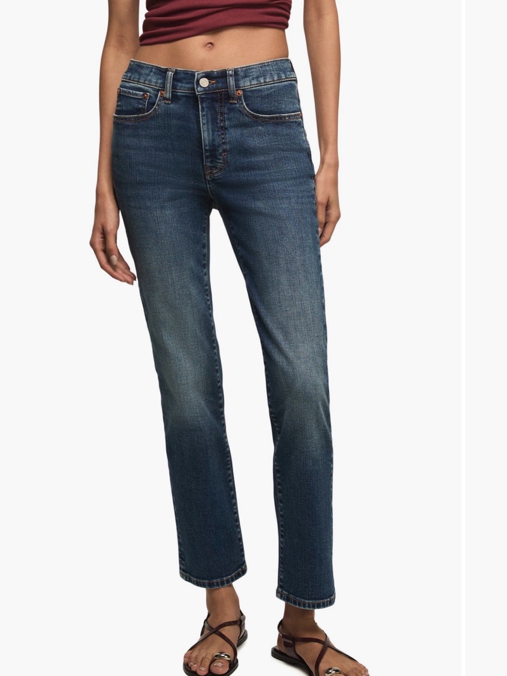 Lucky Brand Zoe High Rise straight ankle denim. Size 6/28 ankle
